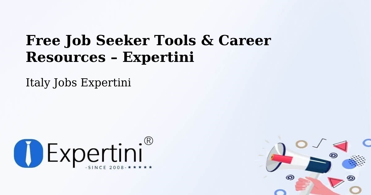 Free Job Seeker Tools & Career Resources – Stia - Stia, Italy Jobs Expertini