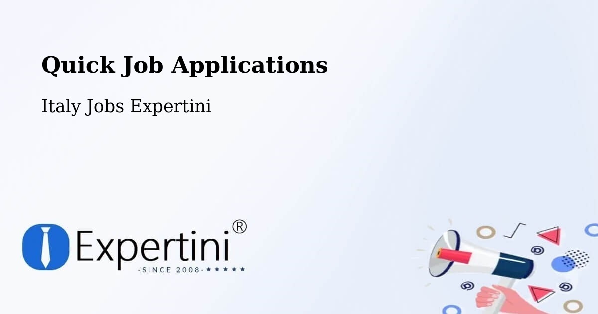 Quick Apply Feature – Stia - Italy Jobs Expertini